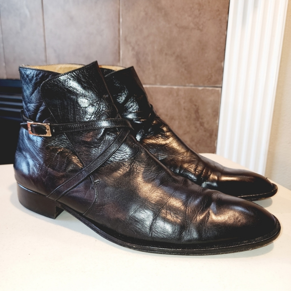 Bally Men's Black Leather Ankle Boots